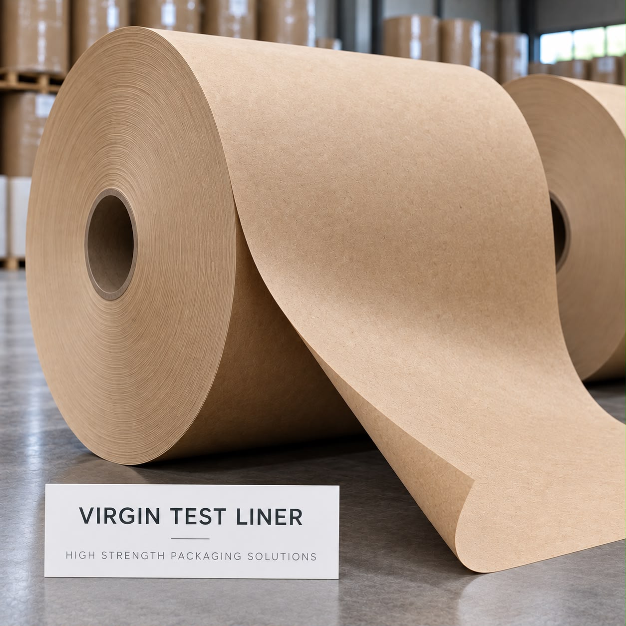 Virgin test liner roll